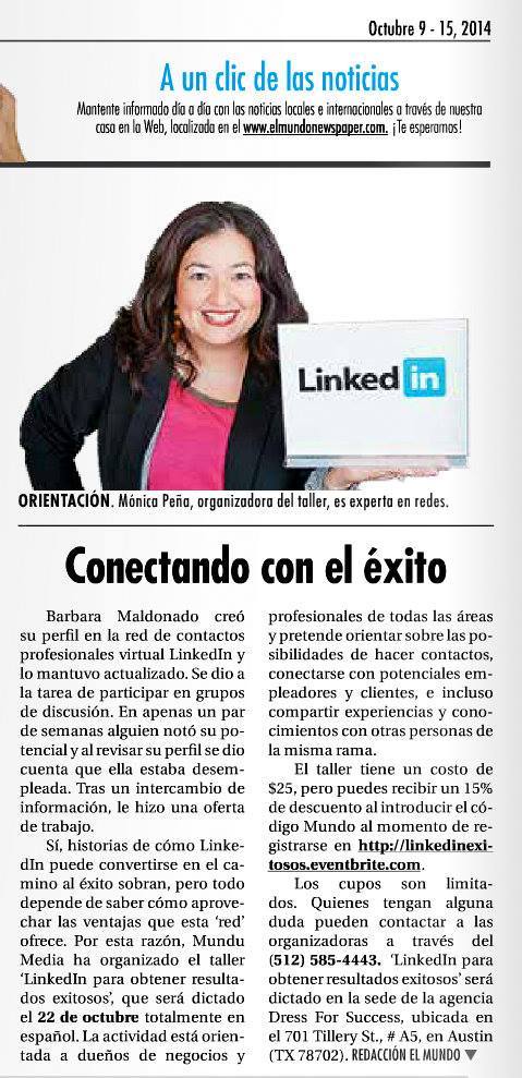 Linkedin mundo newspaper